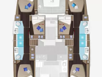 Pronájem lodi Lagoon Lagoon 51 v Alimos na Samboatu