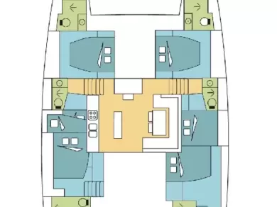Pronájem Katamarán Lagoon s licencí