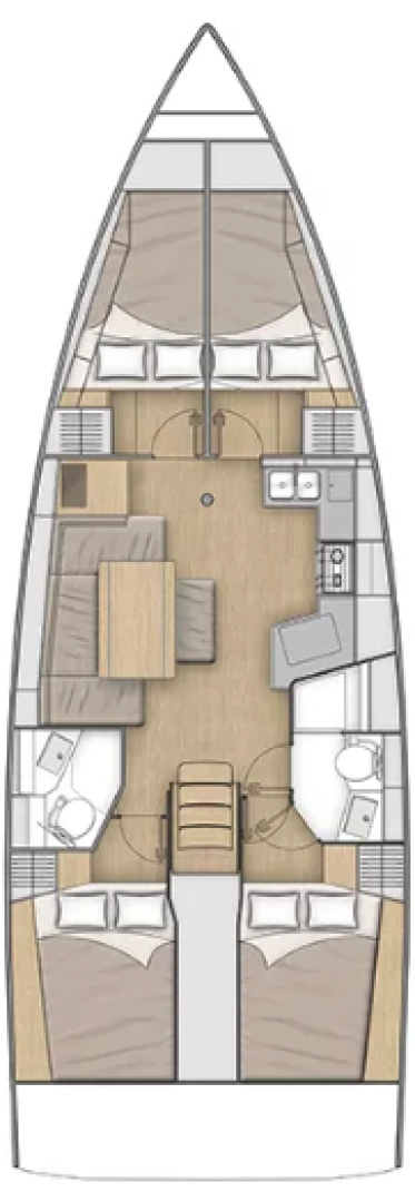 Pronájem Plachetnice v Paros (ostrov) -Bénéteau Oceanis 40.1