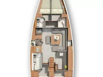 Hanse Hanse 455 jednotlivci a charterové společnosti v Donji Seget