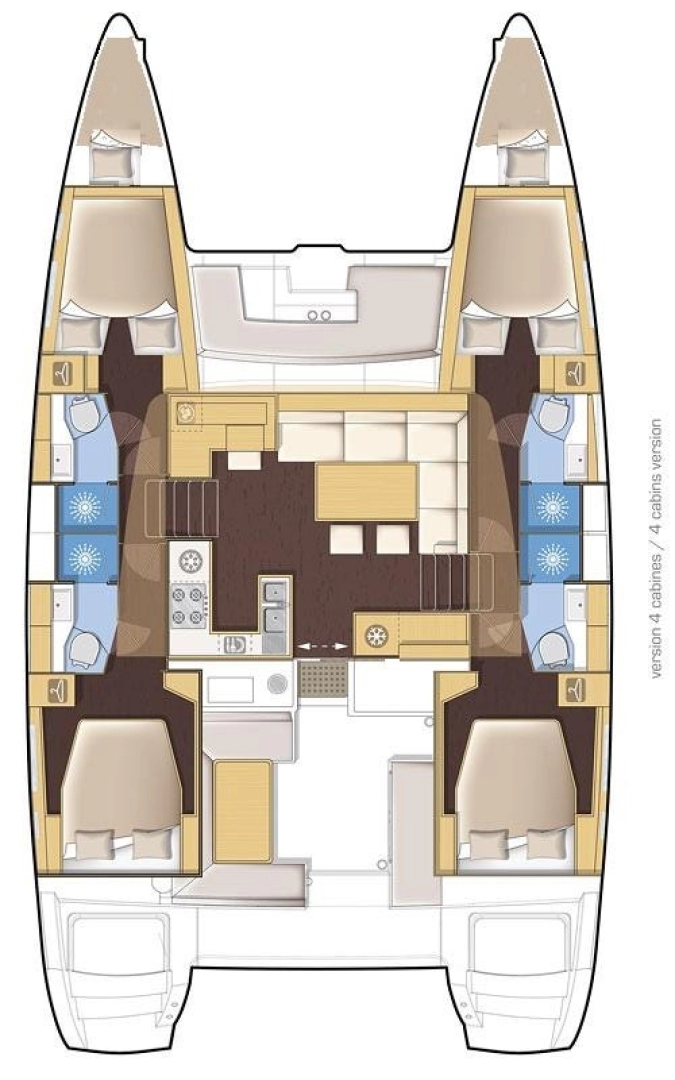 Pronájem Katamarán Lagoon s licencí