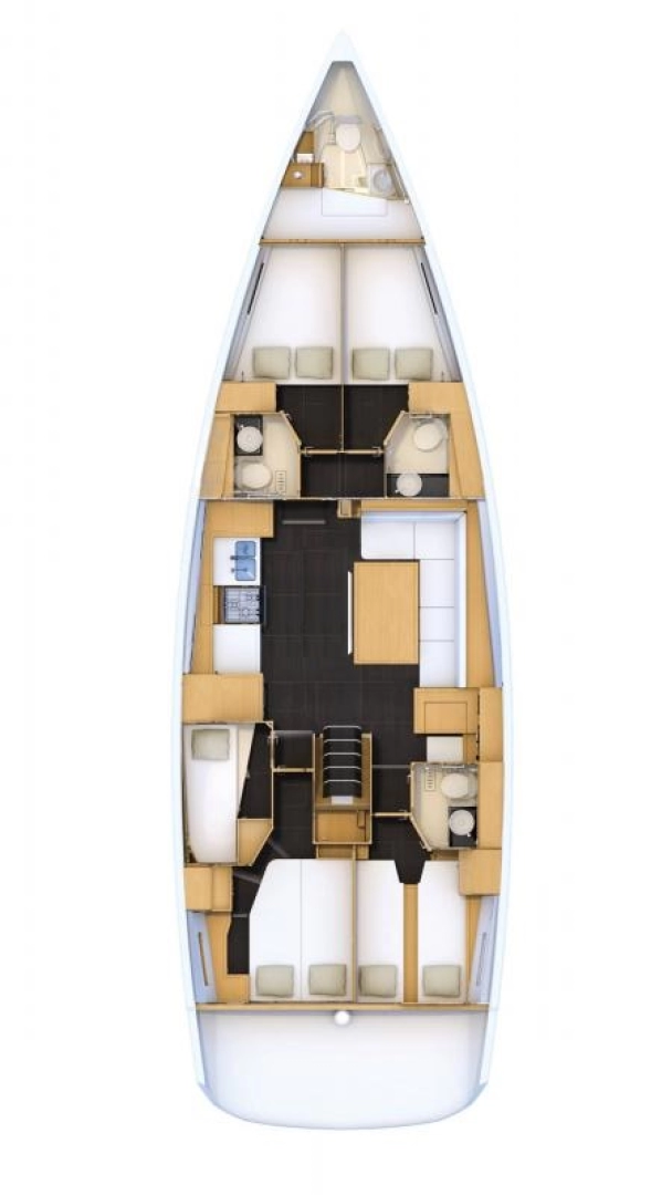 Pronájem Plachetnice v Alimos -Jeanneau Jeanneau 54