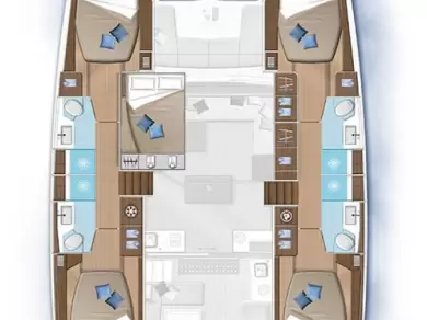 Pronajmout si Lagoon Lagoon 50 v Lefkáda