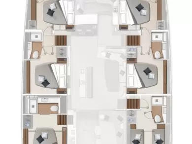 Pronájem lodi Elliniko  lákavé ceny Lagoon Sixty 7