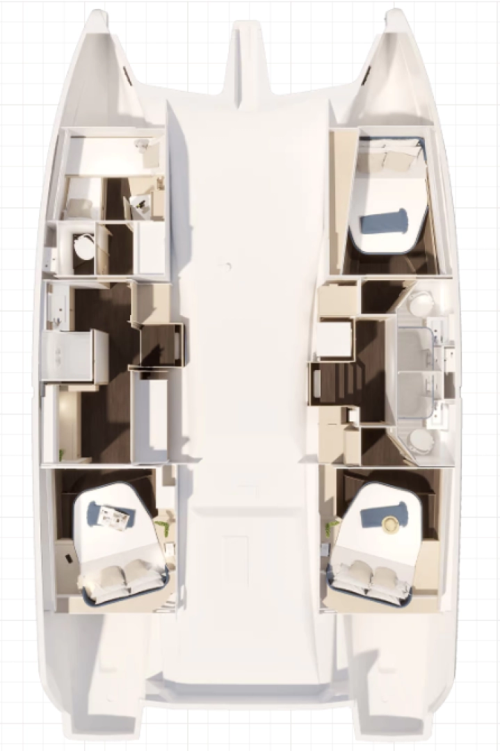 Pronájem lodi Fountaine Pajot Fountaine Pajot FP 44 Maestro - 3 cab. v Frenchtown na Samboatu