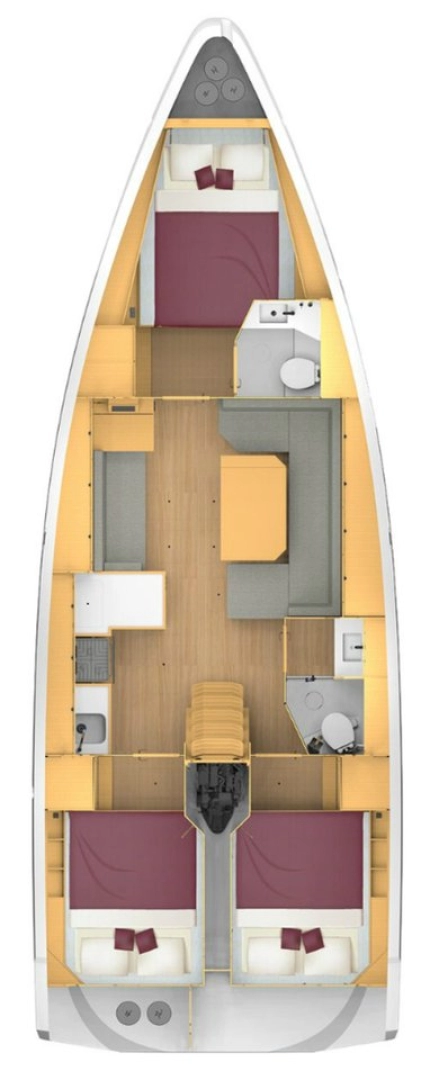 Pronájem lodi Pirovac lákavé ceny Bavaria C42