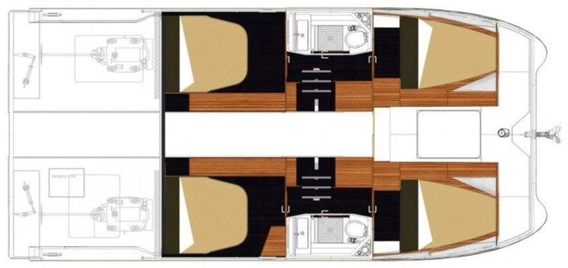 Pronájem Motorová loď v Rogoznica -Fountaine Pajot Fountaine Pajot MY 37
