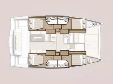 Pronájem lodi Bali Bali 4.2 v Preveza na Samboatu