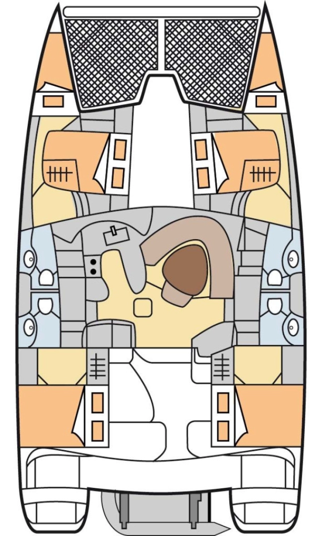Pronájem lodi Leopard Catamarans / Robertson & Caine Leopard 4300 v Fethiye na Samboatu