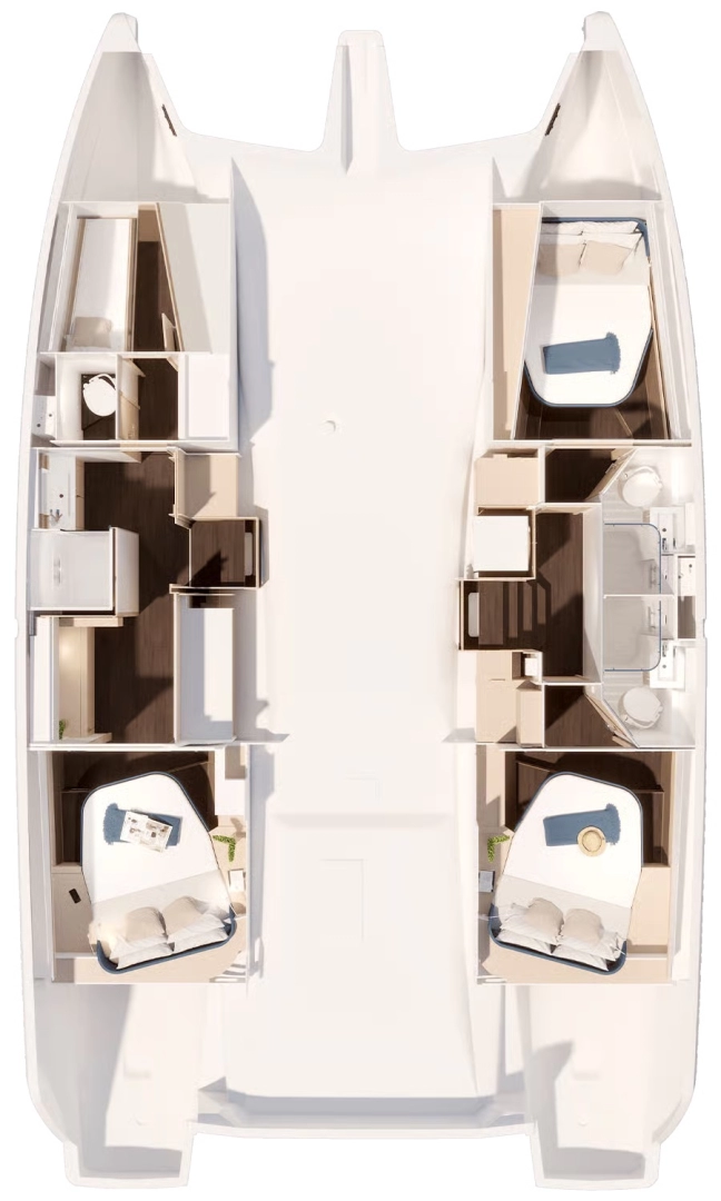 Pronájem Katamarán Fountaine Pajot s licencí