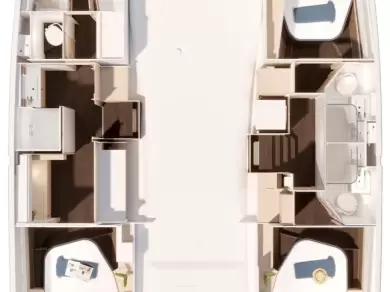 Pronájem Katamarán Fountaine Pajot s licencí