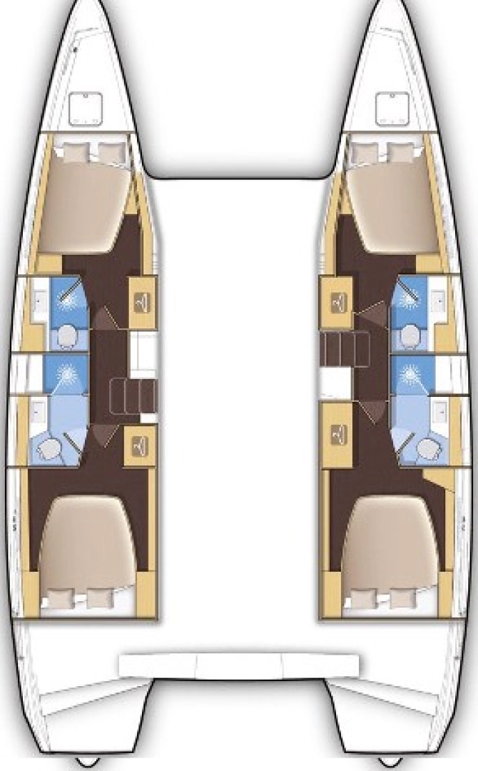 Pronájem Katamarán v Saint Raphael -Lagoon Lagoon 42