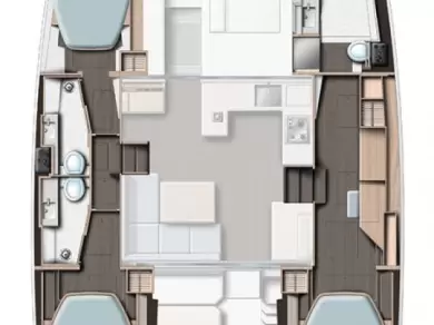 Leopard Catamarans / Robertson & Caine Leopard 42 - 3 cab. jednotlivci a charterové společnosti v Saint Raphael