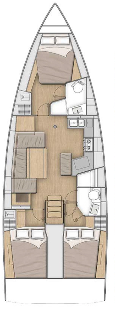 Pronájem lodi Golfe-Juan lákavé ceny Oceanis 40.1