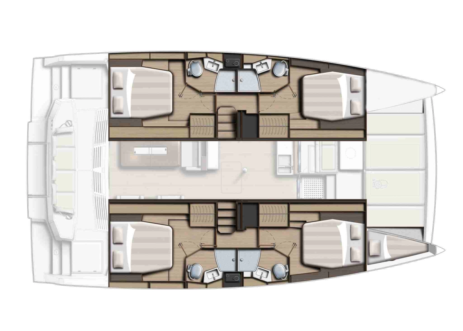 Pronájem lodi Bali Bali 4.4 v Parham Town na Samboatu