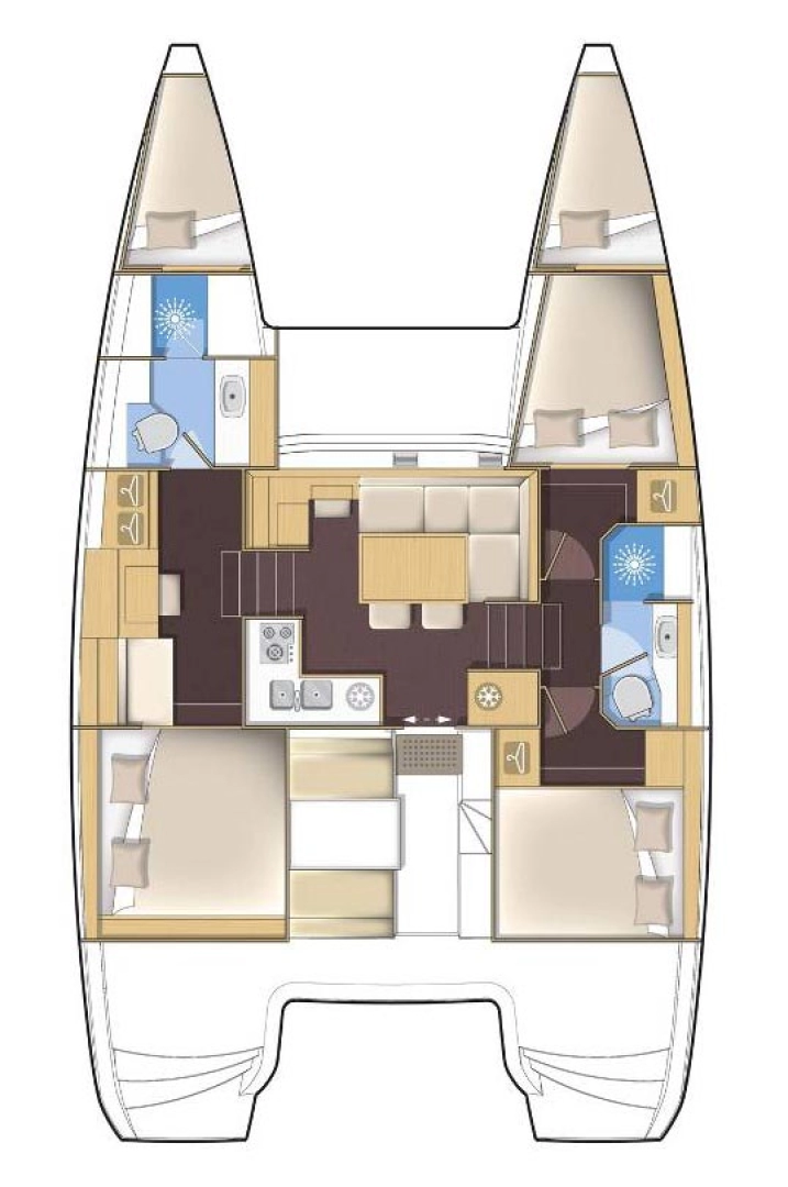 Pronájem lodi Šibenik  lákavé ceny Lagoon 40 Motor Yacht