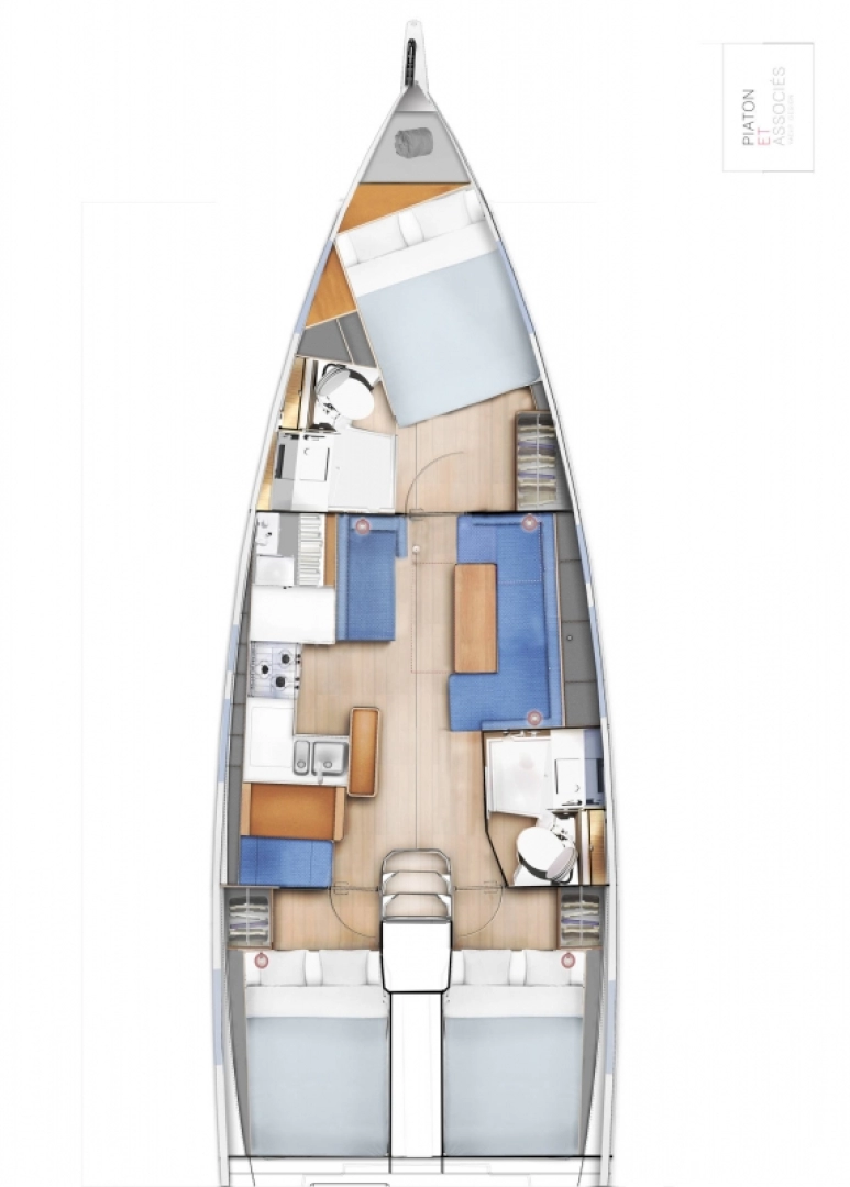 Jeanneau Sun Odyssey 410 jednotlivci a charterové společnosti v Komolac
