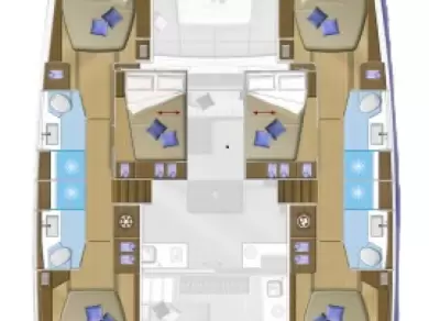 Pronájem lodi Lagoon Lagoon 50 v Kaštela na Samboatu