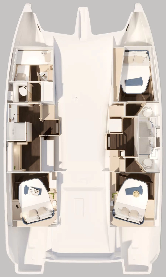 Pronájem jachty v Road Town -Fountaine Pajot Fountaine Pajot FP 44 Maestro - 3 cab. na Samboatu