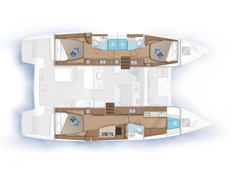 Pronájem Katamarán v Castellammare del Golfo -Lagoon Lagoon 46