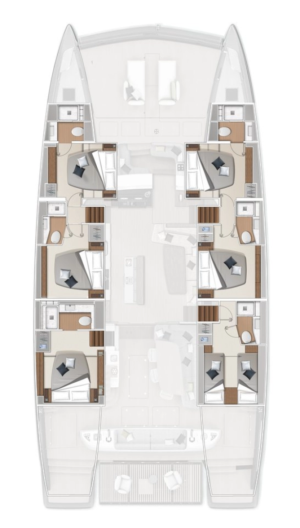Pronájem Jachta v Elliniko  -Lagoon Lagoon Sixty 7