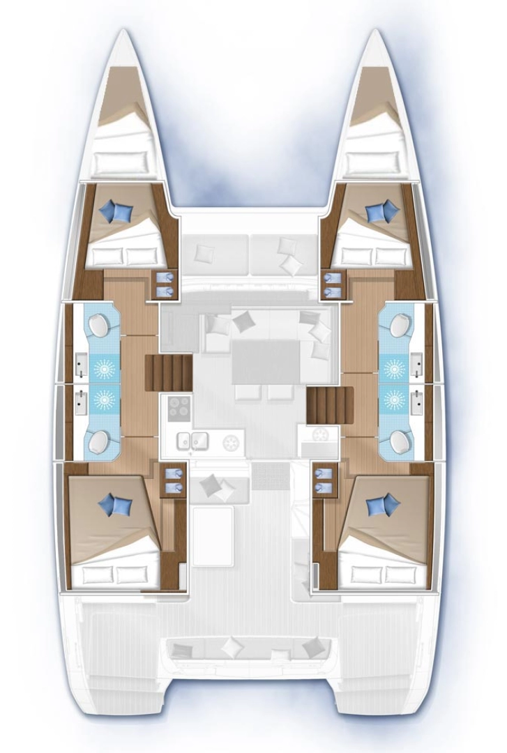 Pronájem Katamarán v Gouvia -Lagoon Lagoon 40