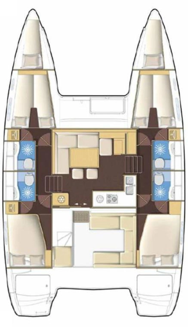 Pronájem Katamarán v Šibenik  -Lagoon Lagoon 400 S2