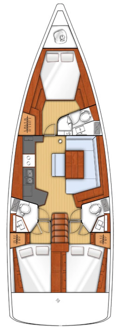 Pronájem jachty v Göcek  -Bénéteau Oceanis 45 na Samboatu