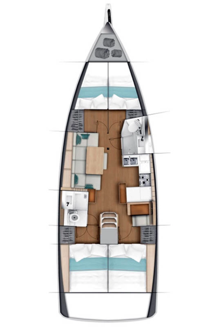 Pronajmout si Jeanneau Sun Odyssey 440 v Palma de Mallorca