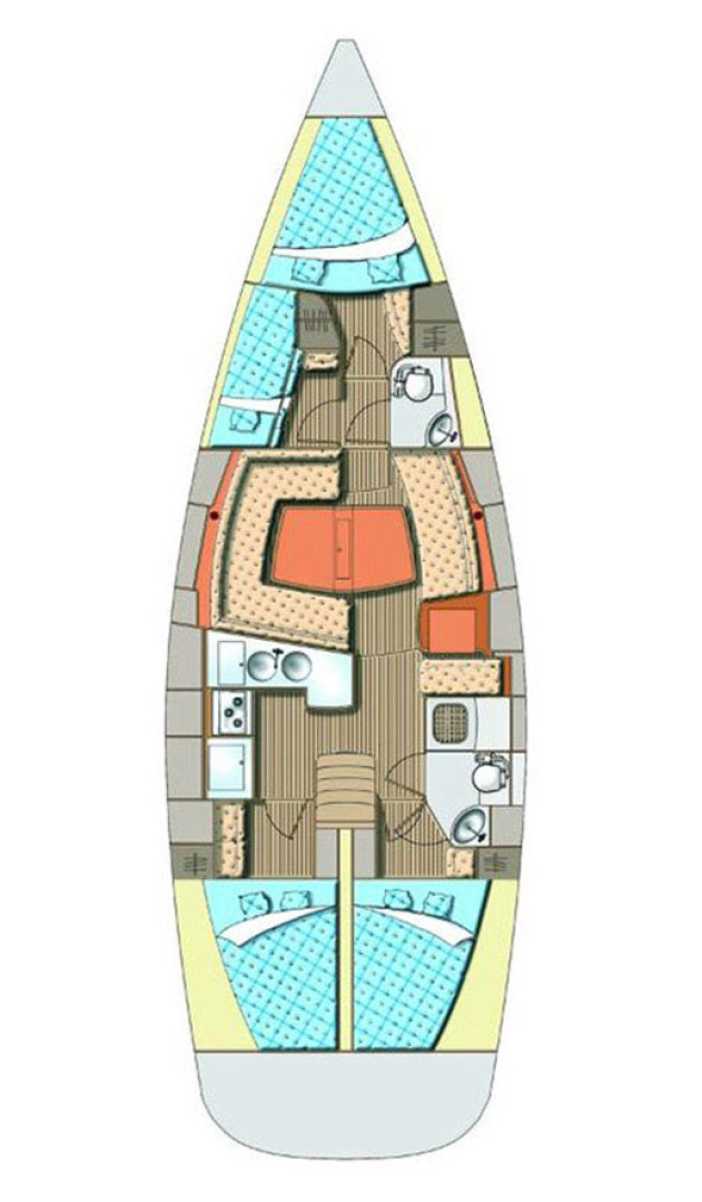 Pronájem jachty v Biograd Na Moru -Elan Impression 45 na Samboatu