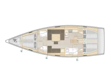 Pronájem jachty v Biograd Na Moru -Hanse Hanse 458 na Samboatu
