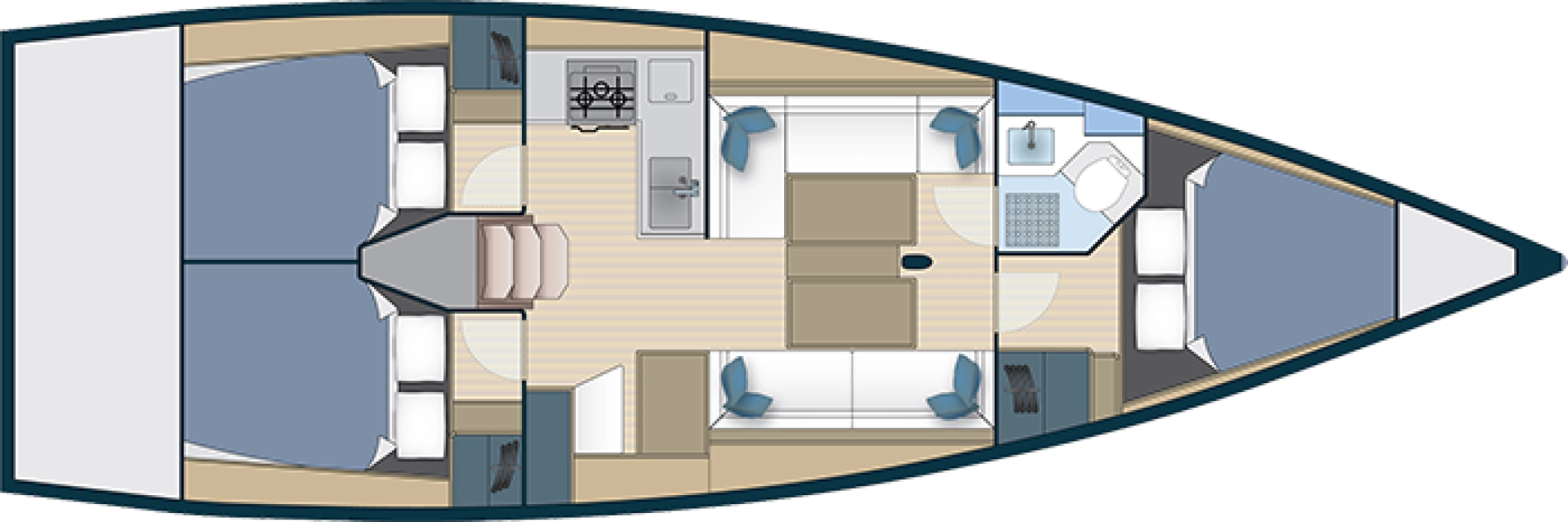 Pronájem Plachetnice v Biograd Na Moru -More Boats More 40