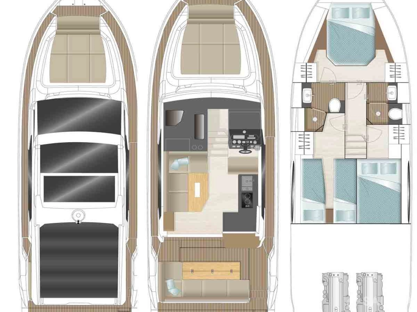 Pronájem Jachta v Biograd Na Moru -Sealine Sealine C390