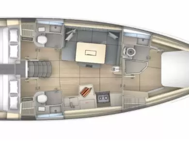 Pronájem Plachetnice v Alimos -Dufour Dufour 41