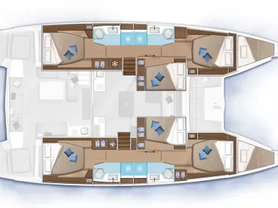 Pronájem lodi Gouvia lákavé ceny Lagoon 50