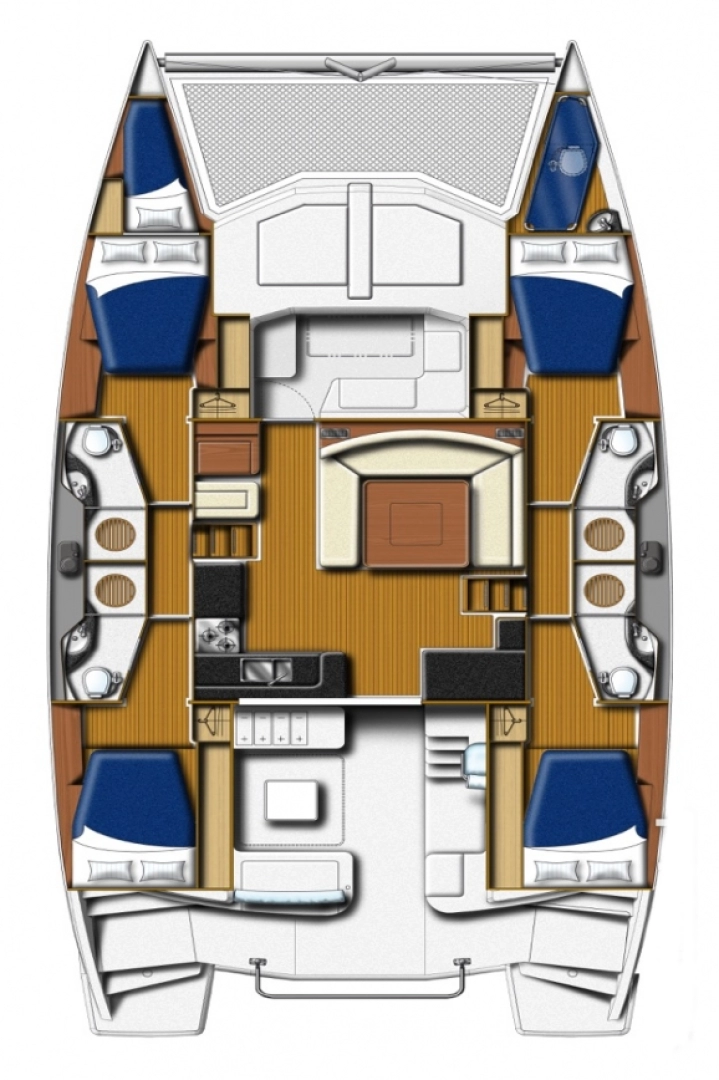 Pronájem Katamarán Leopard Catamarans / Robertson & Caine s licencí