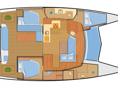 Pronájem Katamarán v Rogoznica -Fountaine Pajot Lucia 40