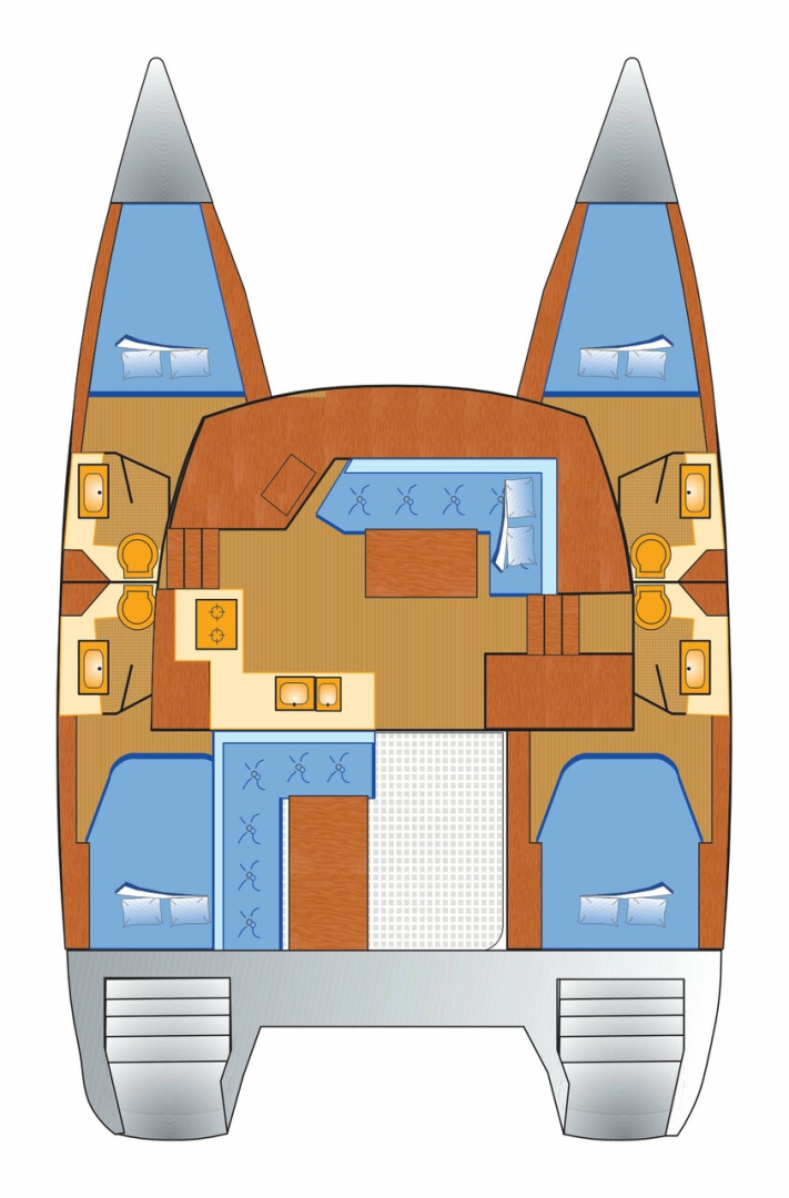 Pronájem lodi Fountaine Pajot Lucia 40 v Rogoznica na Samboatu