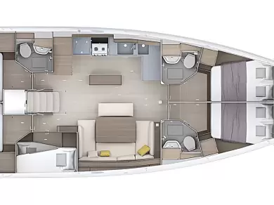 Pronajmout si Bénéteau Oceanis 52 - 6 cab. v Biograd Na Moru