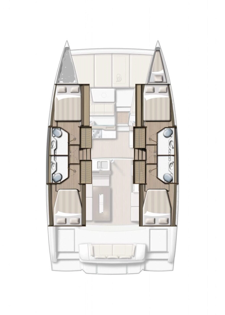 Pronájem lodi Bali Bali 4.2 v Trogir na Samboatu