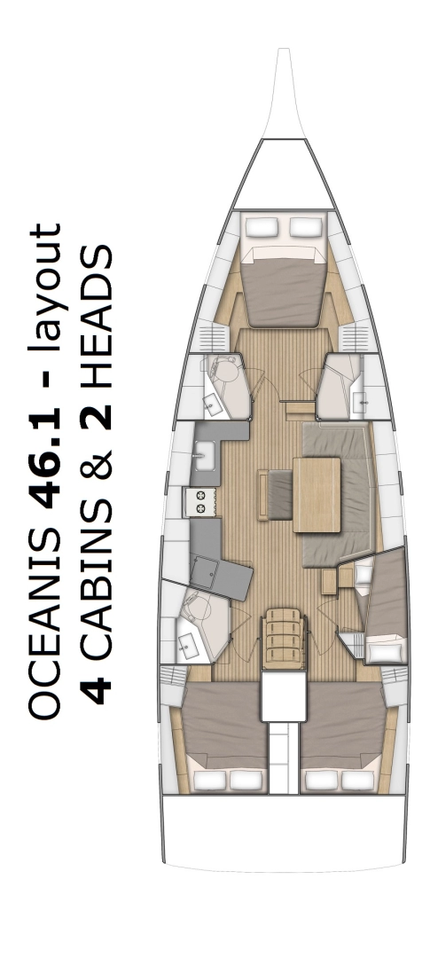Pronájem lodi Bénéteau Oceanis 46.1 v Pomer na Samboatu