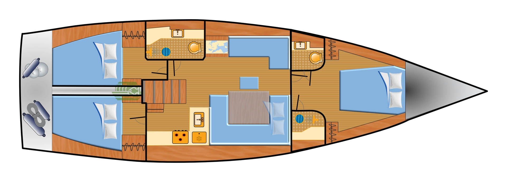 Pronájem Plachetnice Hanse s licencí