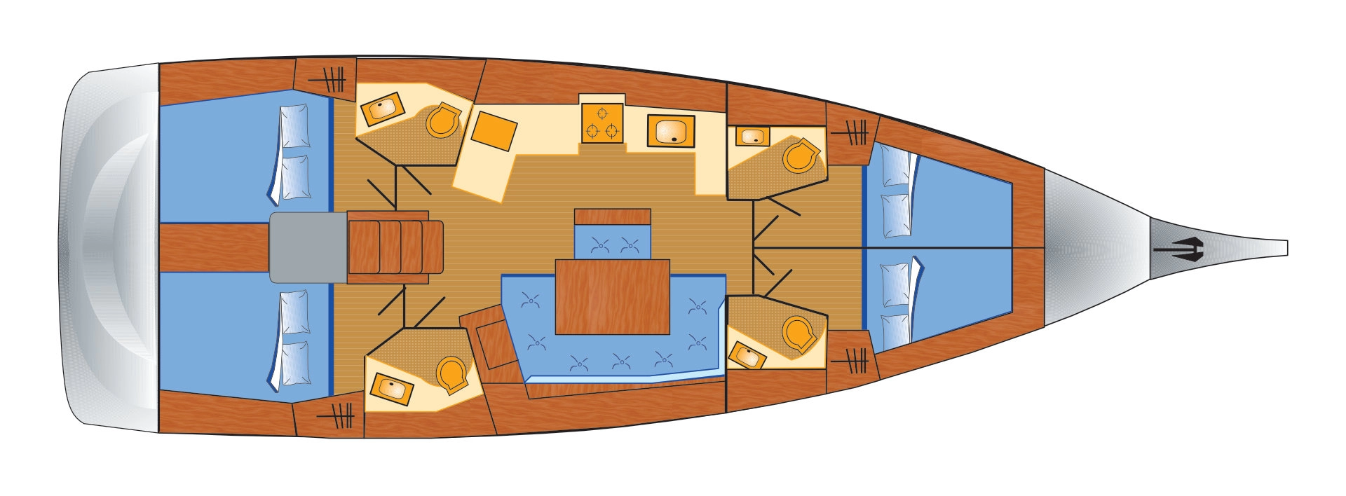 Pronájem jachty v Can Pastilla -Bénéteau Oceanis 46.1 na Samboatu