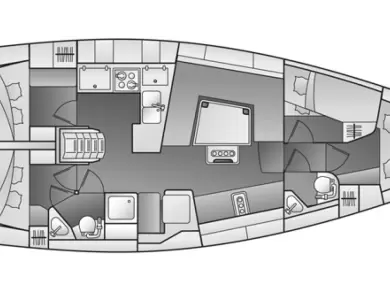 Elan Impression 444 jednotlivci a charterové společnosti v Sukošan
