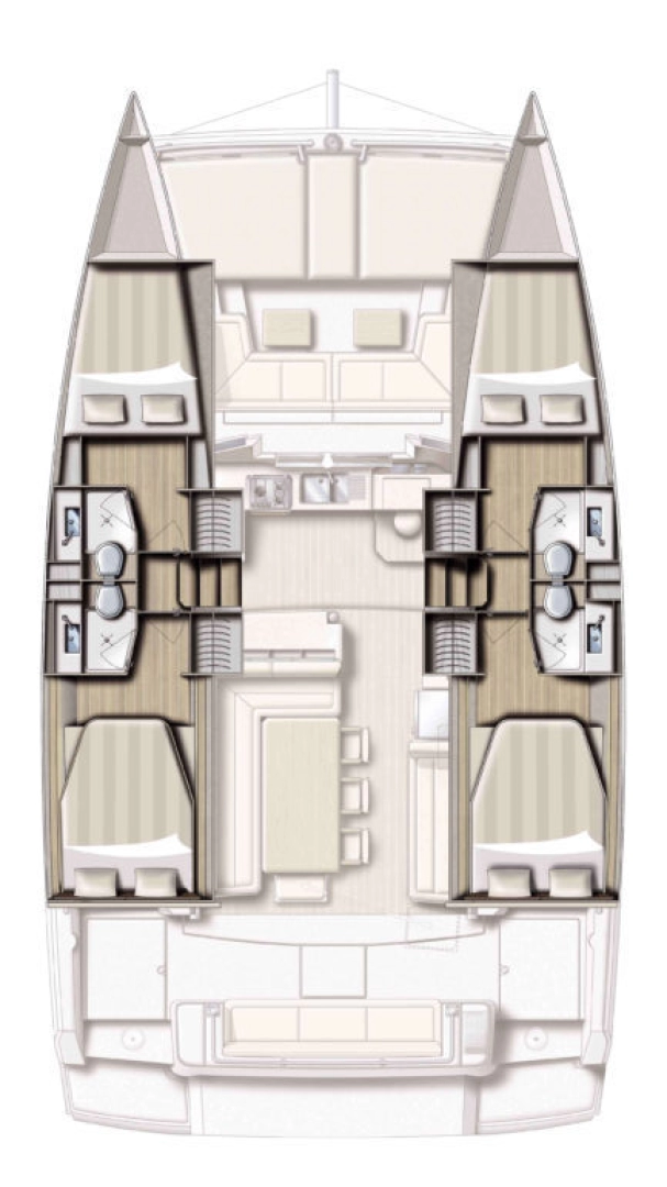Pronájem Katamarán v Lefkáda -Bali Bali 4.1