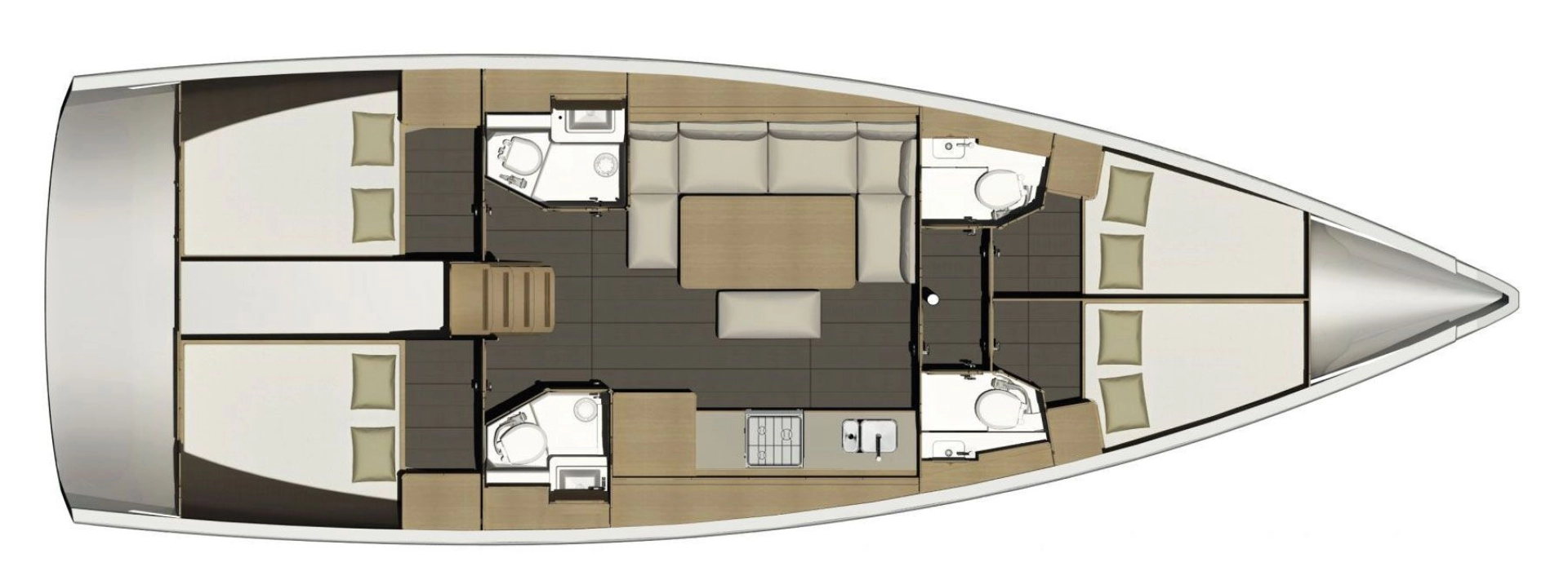 Pronájem Plachetnice v Lefkáda -Dufour Dufour 460 Grand Large