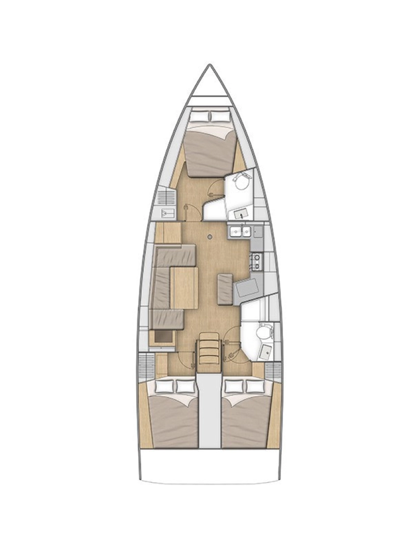 Bénéteau Oceanis 40.1 jednotlivci a charterové společnosti v Lefkáda