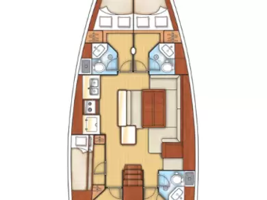 Pronájem lodi Vlycho lákavé ceny Oceanis 50