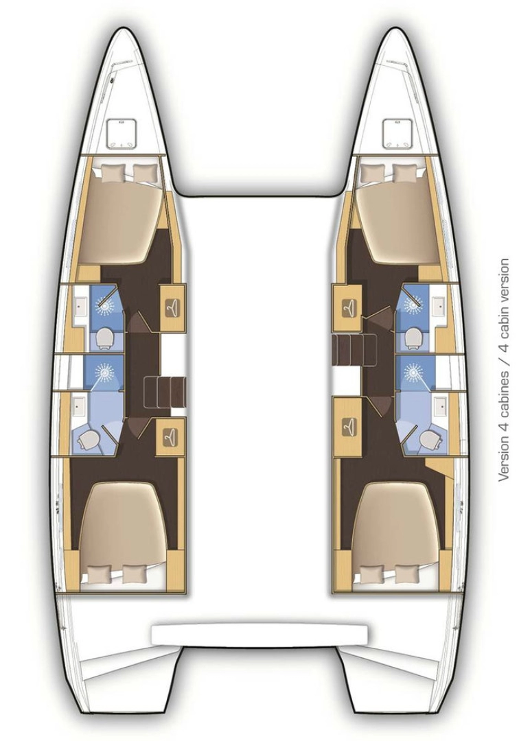Lagoon Lagoon 42 jednotlivci a charterové společnosti v Salamína