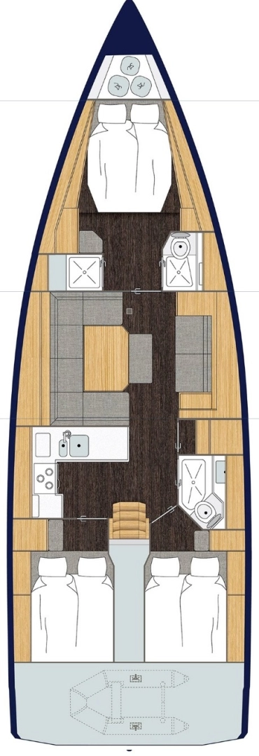 Pronájem Plachetnice v Fethiye -Bavaria Bavaria C45